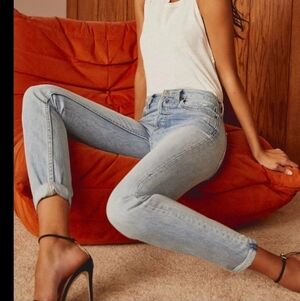 Denim Forum Light Blue Boyfriend Jeans